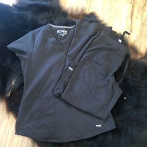 Grey’s Anatomy Small Black Scrub Set